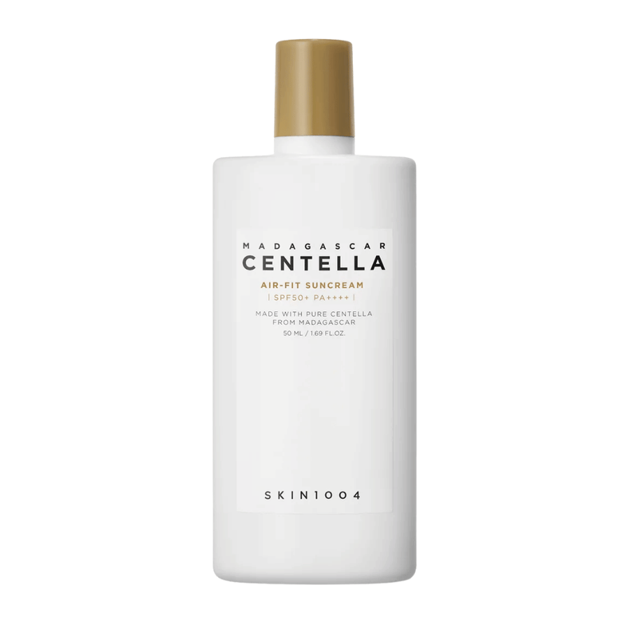 Centella asiatica zonnebescherming SPF50+ PA++++ die effectieve UV-bescherming biedt, de huid hydrateert en een lichte, niet-plakkerige finish achterlaat
