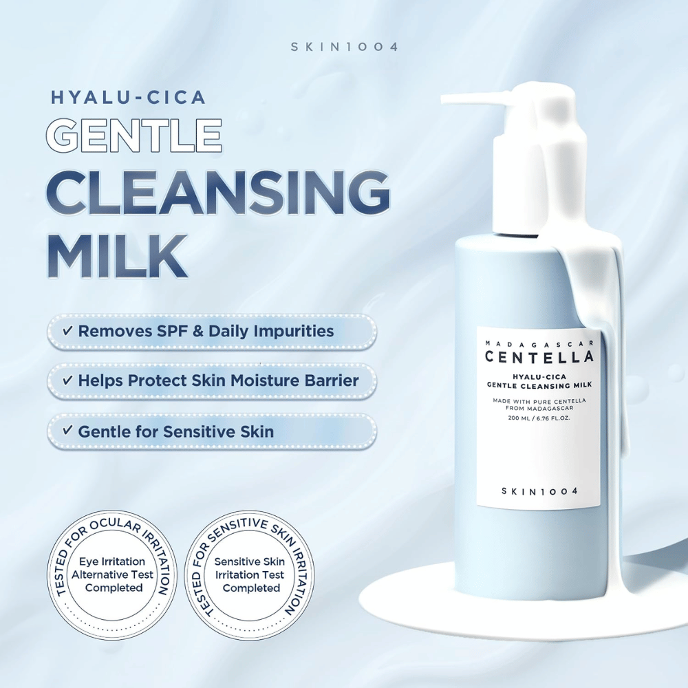 SKIN1004 Madagascar Centella Hyalu-Cica Gentle Cleansing Milk – zachte reinigingsmelk voor gevoelige huid