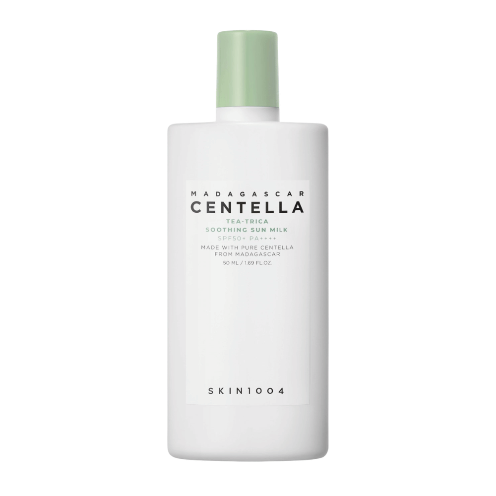 SKIN1004 Madagascar Centella Tea-Trica Soothing Sun Milk SPF50+ PA++++ zonnecrème met Centella Asiatica en Tea Tree