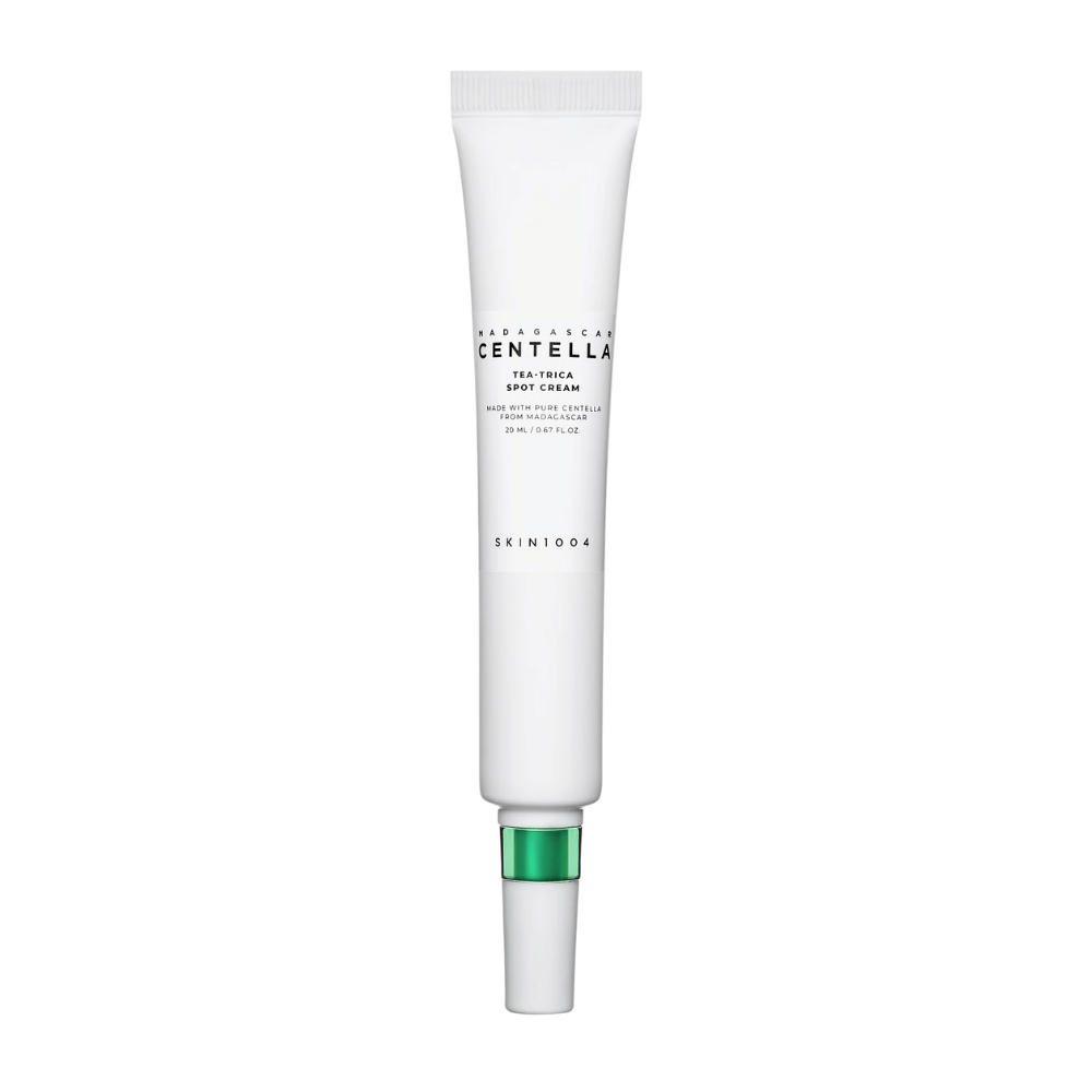 SKIN1004 Madagascar Centella Tea-Trica Spot Cream 20 ml – Koreaanse spotbehandeling met centella en tea tree voor acne, roodheid en onzuivere huid.