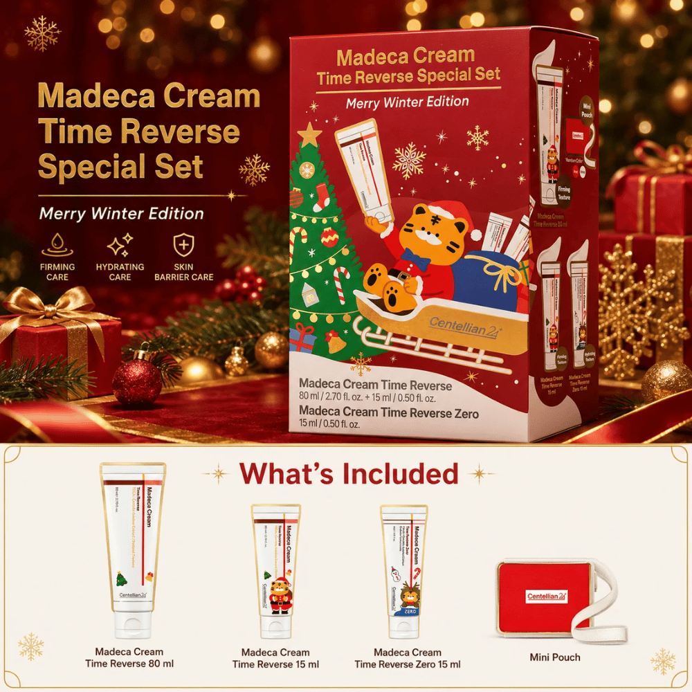 2. Centellian24 Madeca Cream Time Reverse Special Set Merry Winter Edition – cadeauset met drie gezichtscrèmes en minitas
