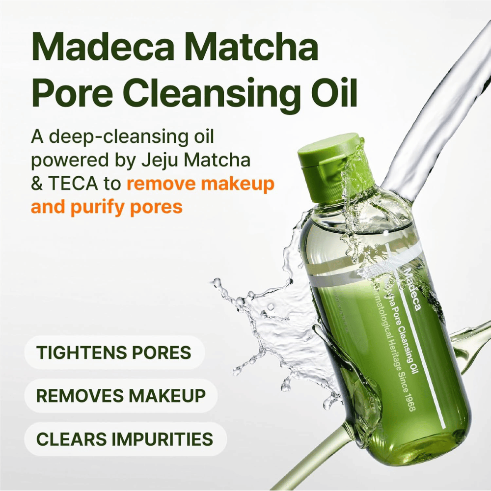Centellian24 Madeca Matcha Pore Cleansing Oil met Jeju matcha voor diepe reiniging van poriën