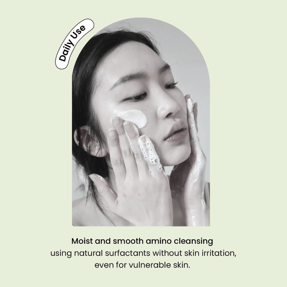 Heimish Matcha Biome Amino Acne Cleansing Foam – milde dagelijkse gezichtsreiniger met aminozuren en matcha voor gevoelige en acnegevoelige huid
