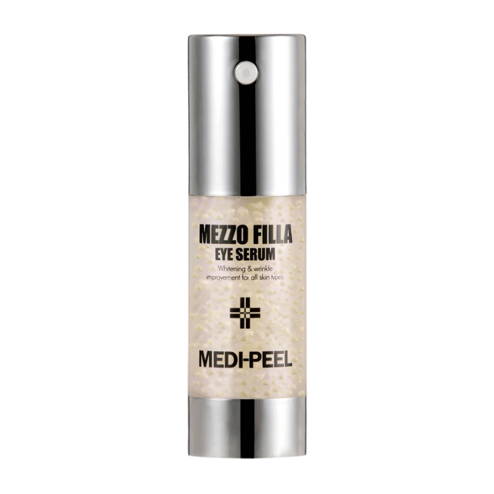 MEDI-PEEL Mezzo Filla Eye Serum staand productbeeld – Koreaans oogserum dat helpt rimpels te verminderen, glans te geven en de elasticiteit van de huid te verbeteren.