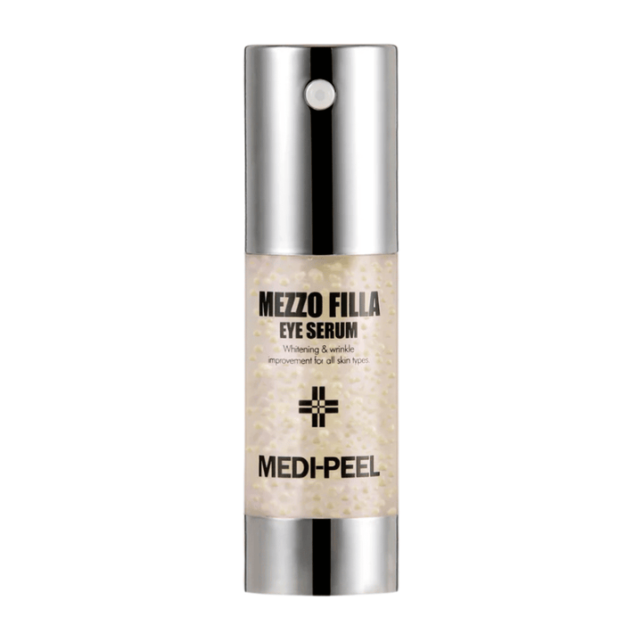 MEDI-PEEL Mezzo Filla Eye Serum staand productbeeld – Koreaans oogserum dat helpt rimpels te verminderen, glans te geven en de elasticiteit van de huid te verbeteren.