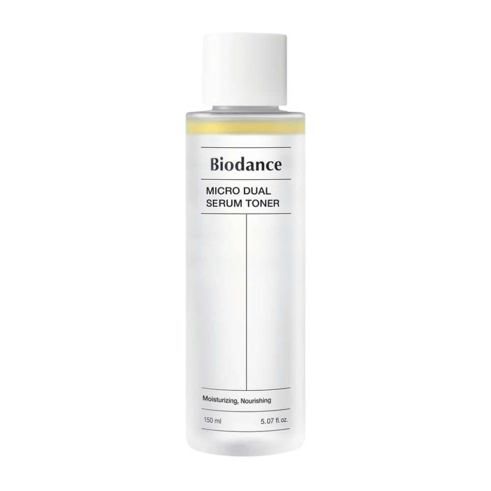 Biodance Micro Dual Serum Toner 150 ml – hydraterende en voedende Koreaanse toner met serum in twee fasen voor een versterkte huidbarrière
