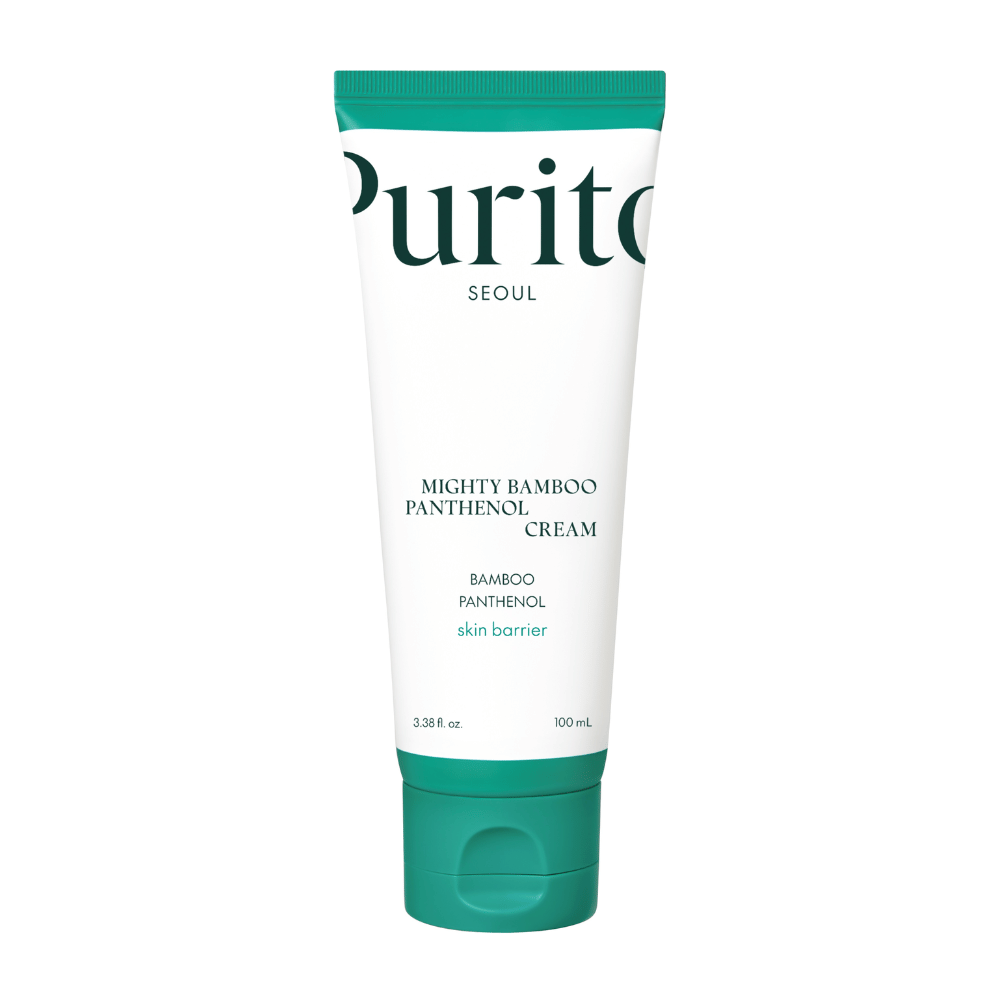 Purito Mighty Bamboo Panthenol Cream is een voedende gezichtscrème die bamboe-extract en panthenol combineert om de huidbarrière te versterken, diep te hydrateren en gevoelige huid te kalmeren. Perfect voor dagelijks gebruik, laat de huid zacht en gebalanceerd achter zonder irritatie.