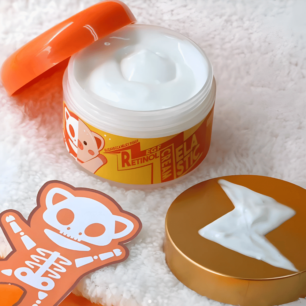Elizavecca Milky Piggy EGF Elastic Retinol Cream – Koreaanse gezichtscrème met retinol en EGF die helpt de elasticiteit van de huid te verbeteren, fijne lijntjes te verminderen en een gehydrateerde en gladde huid te geven.