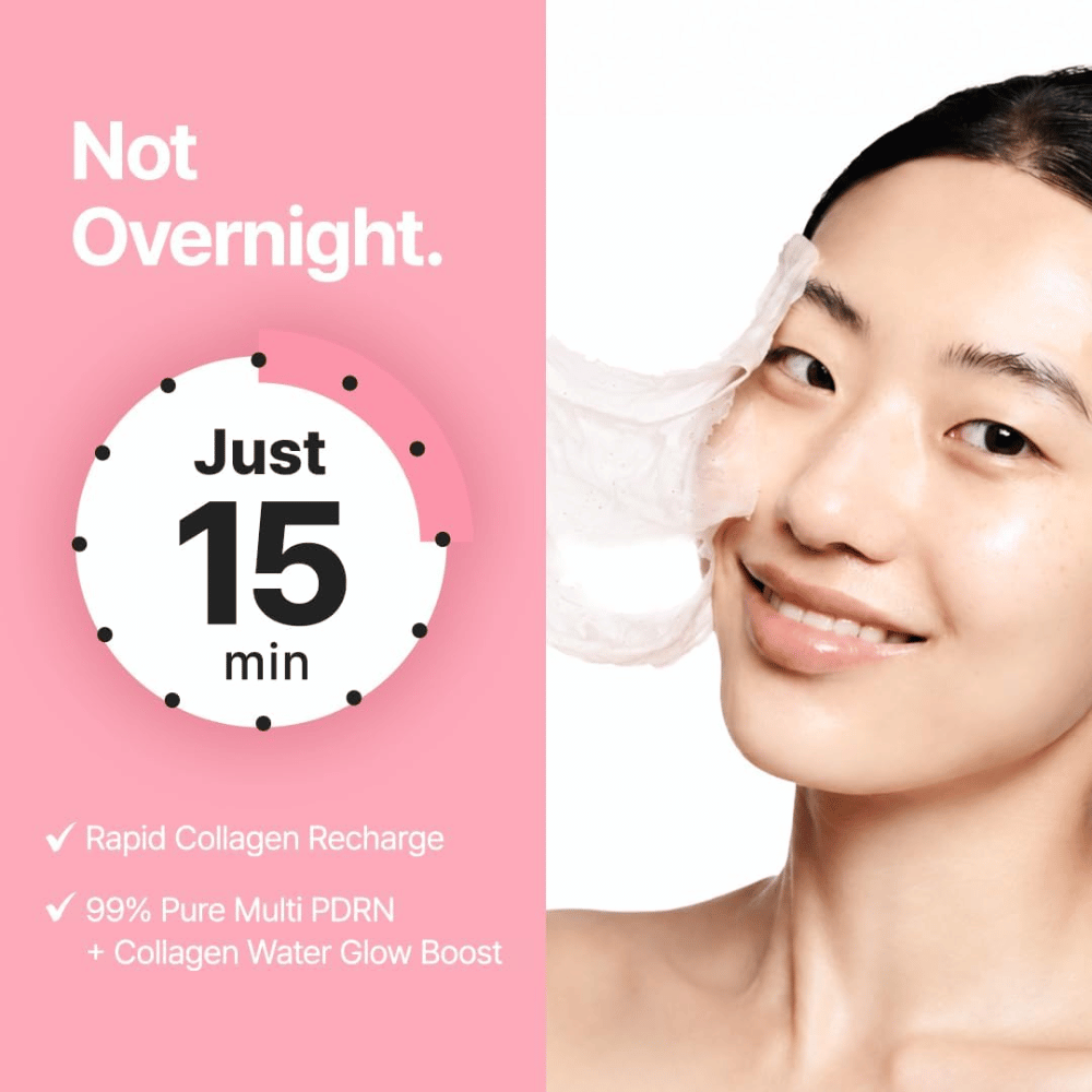Purito SEOUL Multi PDRN Collagen Real Glow Mask – peel-off-masker dat in 15 minuten werkt met PDRN en collageenwater