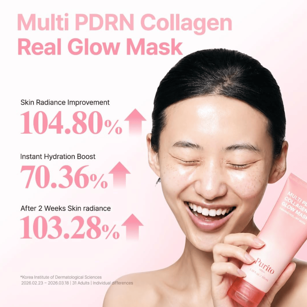 Purito SEOUL Multi PDRN Collagen Real Glow Mask – hydraterend gezichtsmasker voor verbeterde glow en hydratatie
