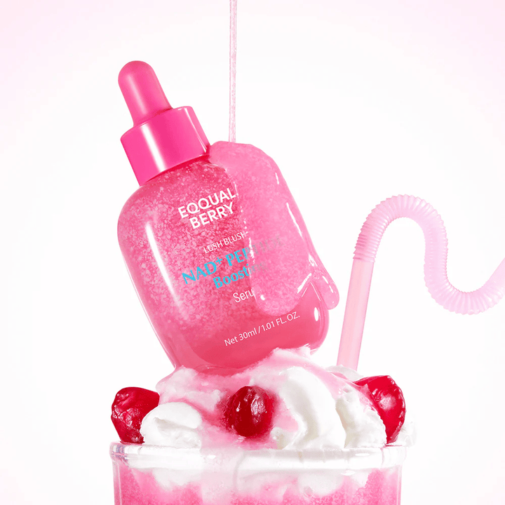 EqualBerry Lush Blush NAD+ Peptide Boosting Serum met peptiden – hydraterend en verstevigend gezichtsserum 30 ml