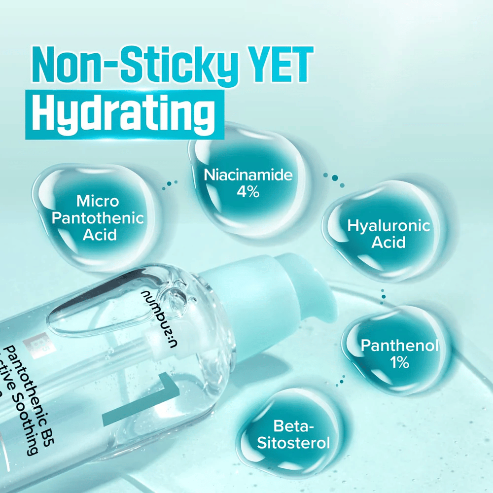 numbuzin No.1 Pantotheenzuur B5 Serum met 4% niacinamide, 1% panthenol en hyaluronzuur – hydraterend en talg-balancerend serum tegen puistjes