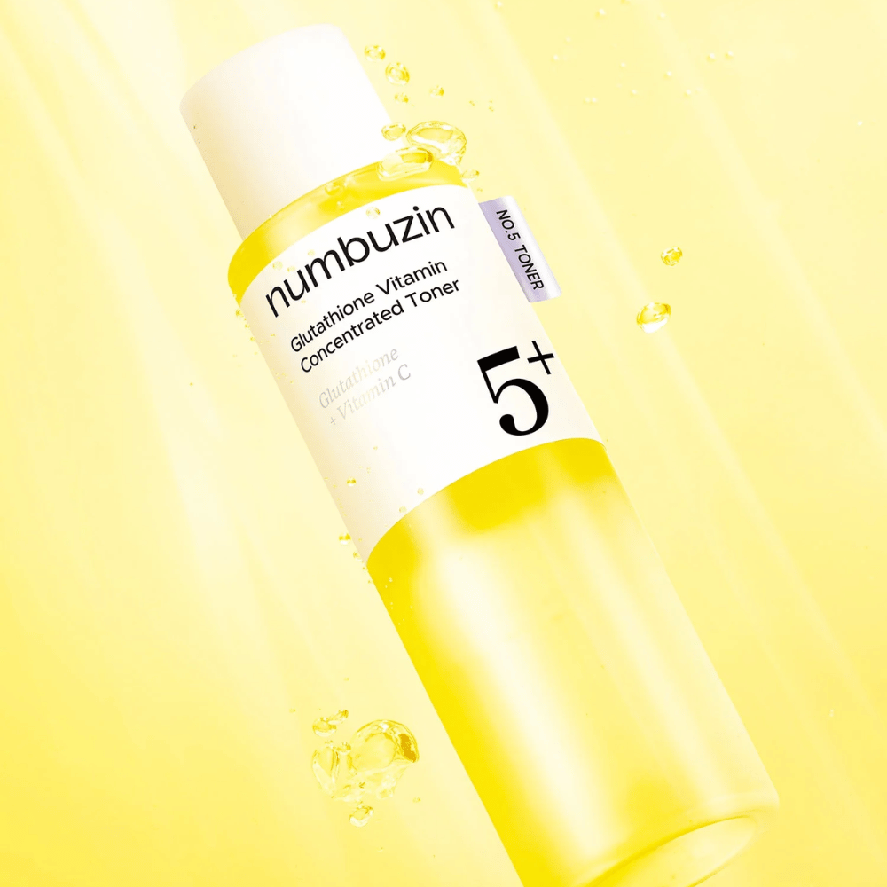 Numbuzin No.5+ Glutathione Vitamin Boosting Essential Toner glansgevende gezichtstoner tegen pigmentvlekken
