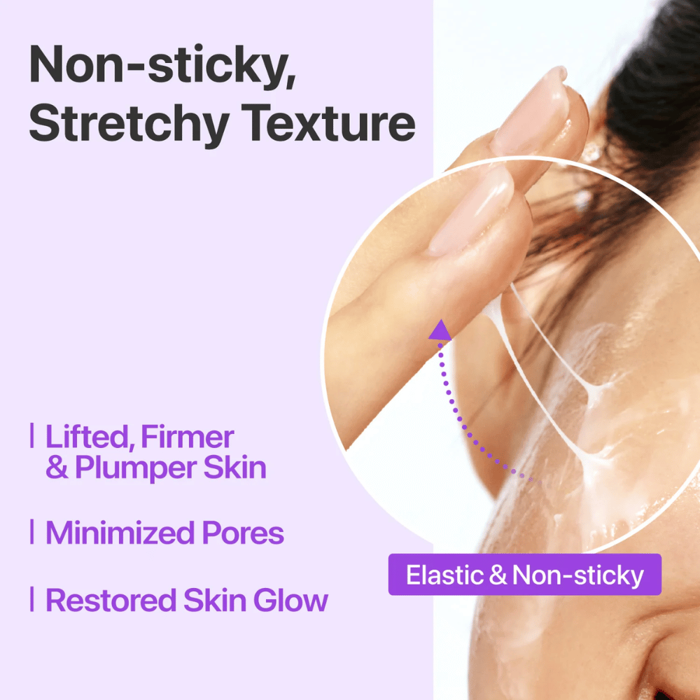 Numbuzin No.9 NAD+ Bio Lifting-sil Essence – elastische, niet-kleverige textuur die de huid lift, verstevigt en veerkracht en glans geeft.