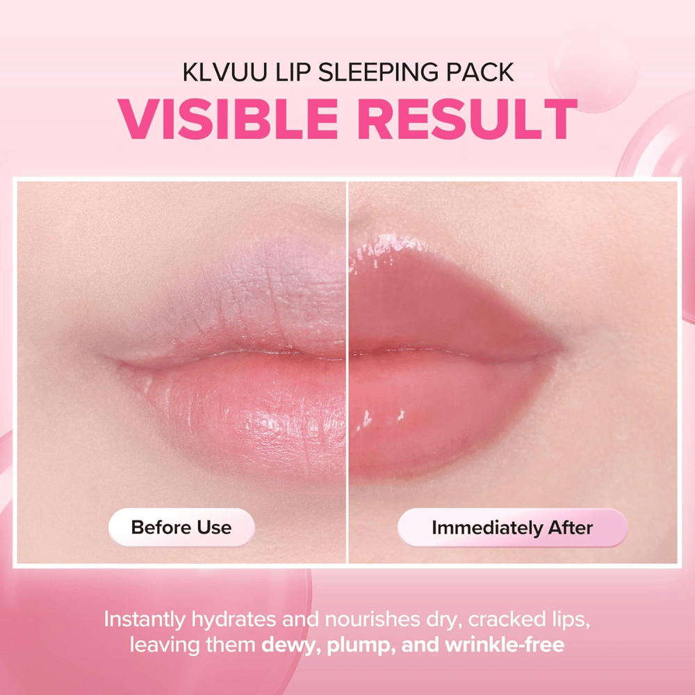 KLAVUU Nourishing Care Lip Sleeping Pack Coconut hydrateert droge lippen, verbetert de zachtheid en geeft een voller, glanzend resultaat.