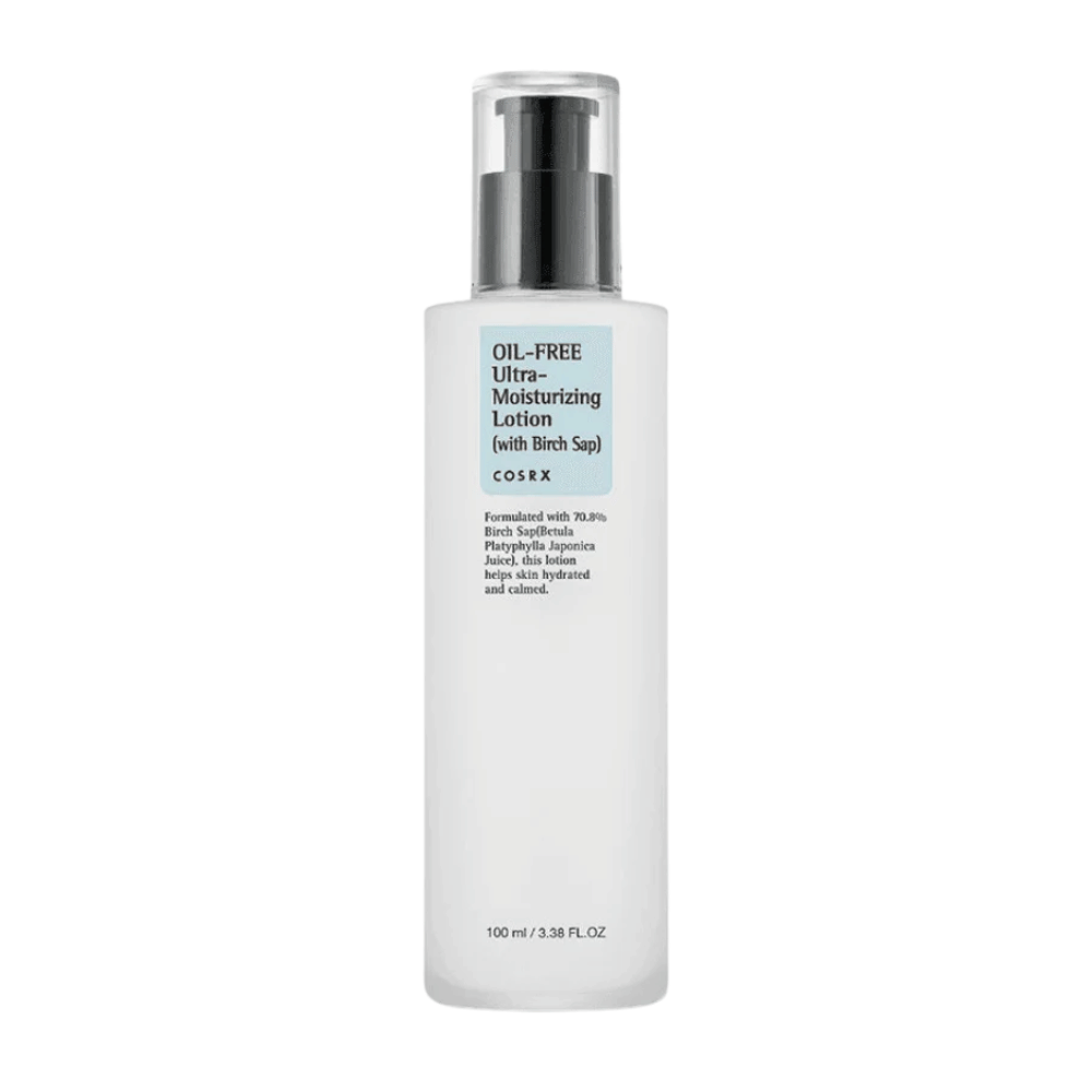 COSRX Oil-Free Ultra-Moisturizing Lotion with Birch Sap 100 ml olievrije gezichtscrème voor gevoelige, vette en acnegevoelige huid