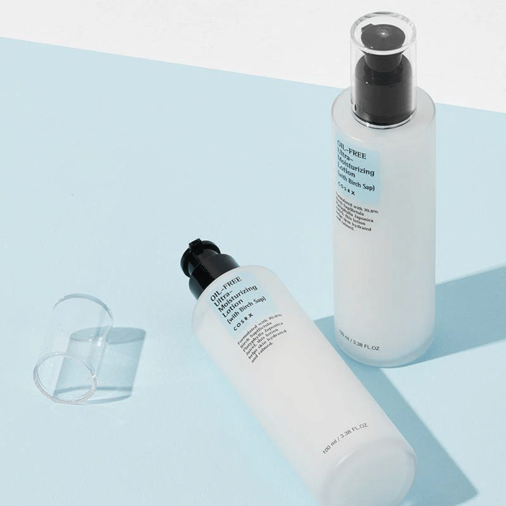 COSRX Oil-Free Ultra-Moisturizing Lotion with Birch Sap 100 ml lichte olievrije gezichtscrème met berkenwater voor vette en gemengde huid