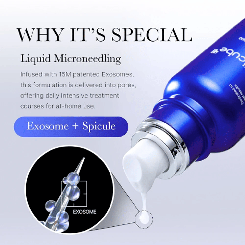 
Medicube One Day Exosome Shot Pore Ampoule 2000 biedt "Liquid Microneedling"-technologie die 15M gepatenteerde exosomen en spiculecomponenten combineert. Het product dringt diep in de poriën voor intensieve thuisbehandeling, bevordert huidvernieuwing en verbetert de textuur.