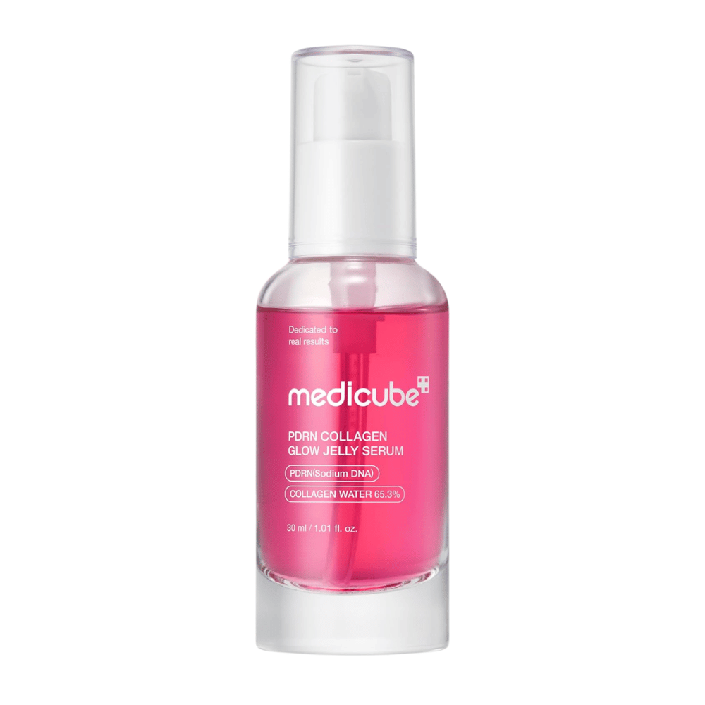 Medicube PDRN Collagen Glow Jelly Serum 30 ml in pompfles voor hydratatie, glow en verbeterde huidelasticiteit
