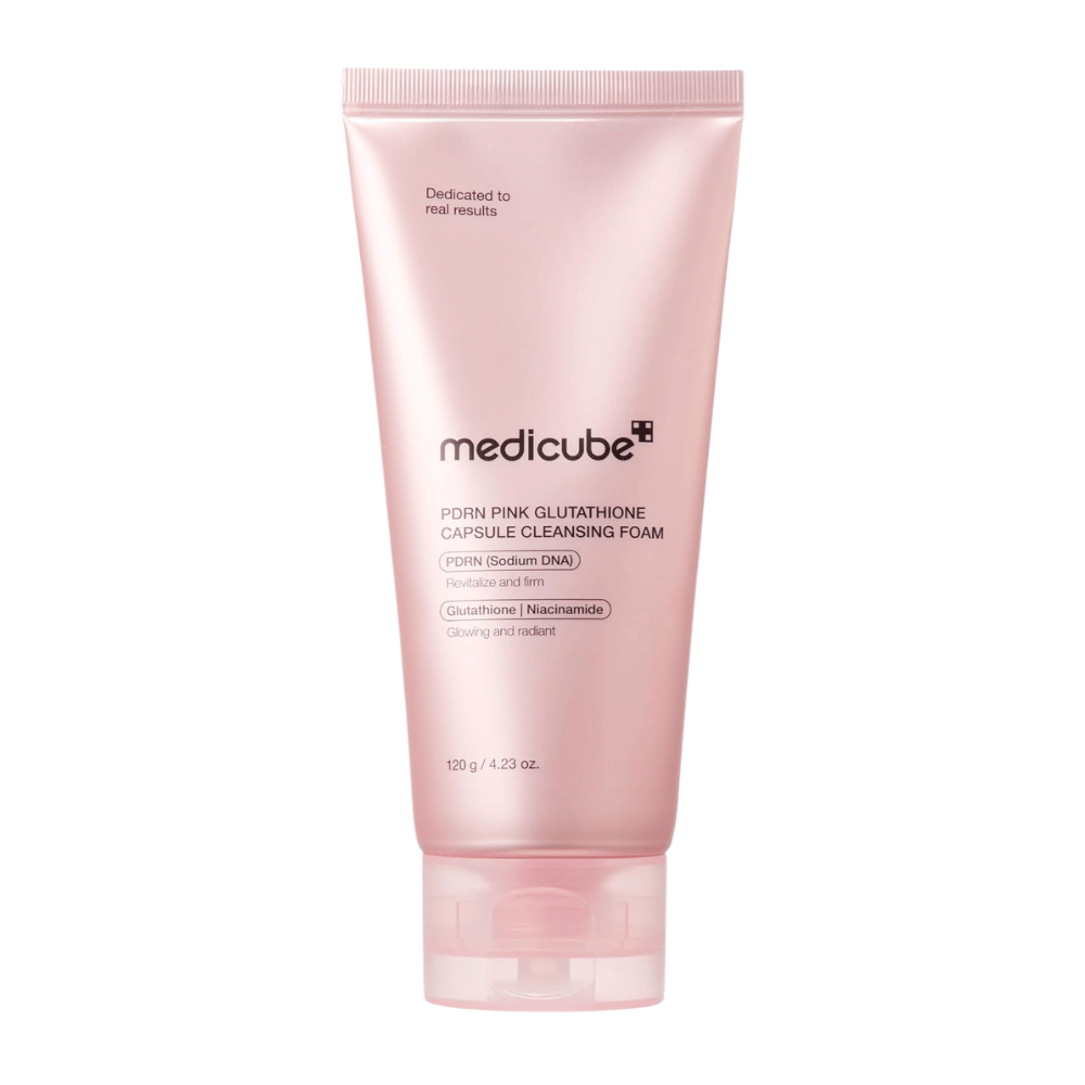 Medicube PDRN Pink Glutathione Capsule Cleansing Foam 120 g reinigingsschuim met PDRN, glutathion en niacinamide voor een stralende huid
