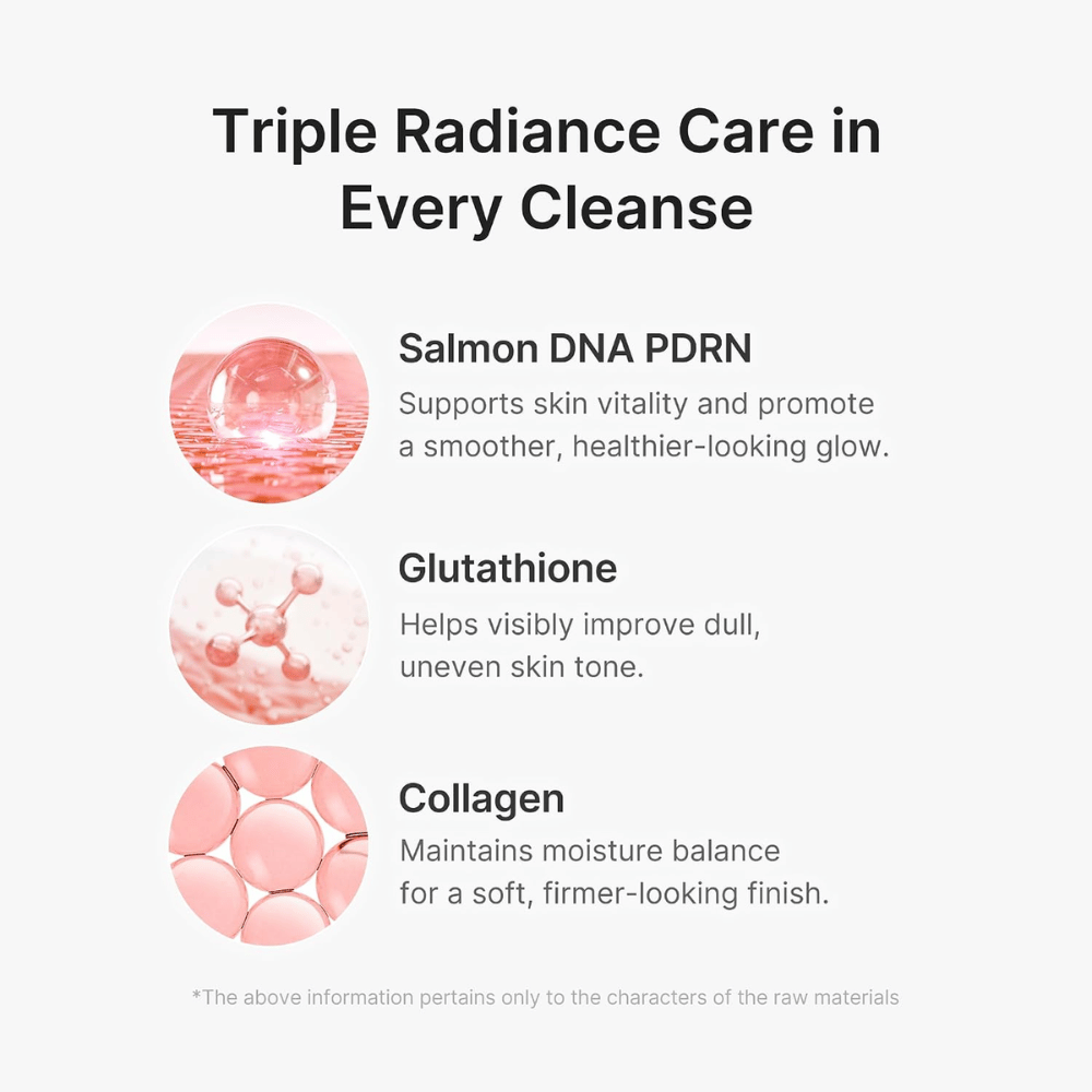 Medicube PDRN Pink Glutathione Capsule Cleansing Foam met PDRN, glutathion en collageen voor een schone, gehydrateerde huid met uitstraling