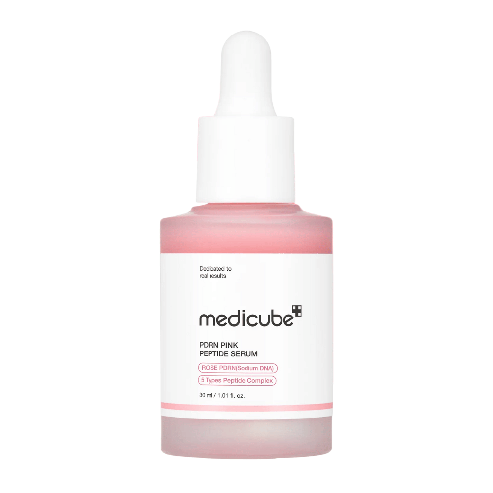 Medicube PDRN Pink Peptide Serum – Verhelderend en herstellend serum.

🌹 Rose PDRN (Sodium DNA) – Versterkt de huidbarrière en bevordert celvernieuwing.
💖 5 soorten peptidecomplexen – Verhoogt de collageenproductie en verbetert de elasticiteit van de huid.
✨ Geeft glans – Vermindert onregelmatigheden en geeft een stralende huid.

Perfect voor een egale, stevige en gehydrateerde huid!