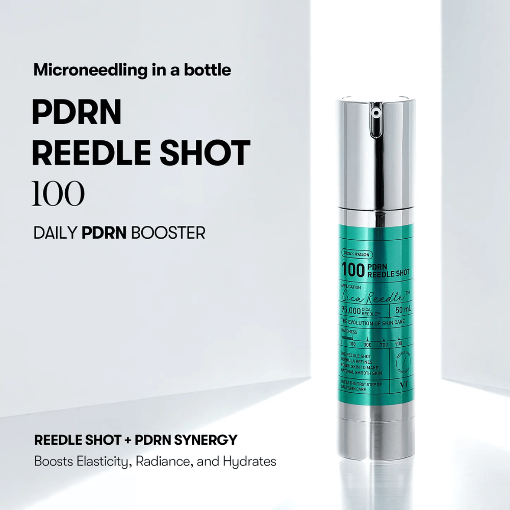 VT Cosmetics PDRN Reedle Shot 100 microneedling-serum met PDRN booster die de absorptie verhoogt en zorgt voor stevigere, gehydrateerde huid