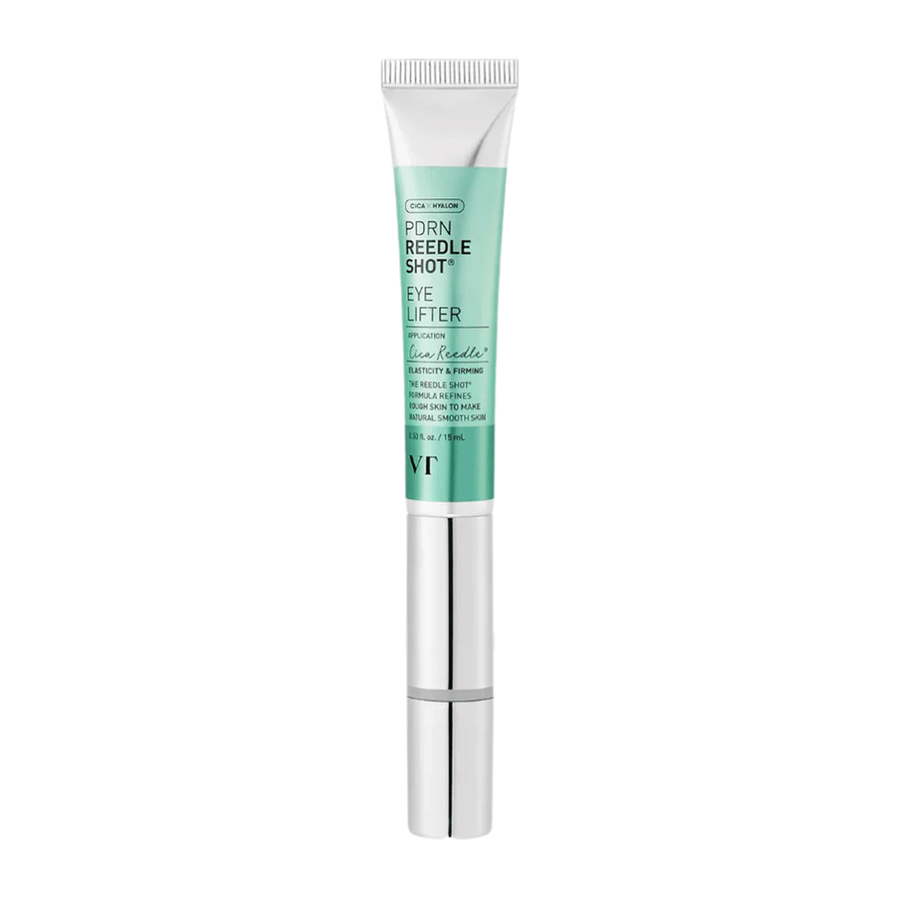 VT Reedle Shot Eye Lifter met PDRN, niacinamide en ceramiden die de huidbarrière versterken en zorgen voor glans en stevigheid rond de ogen