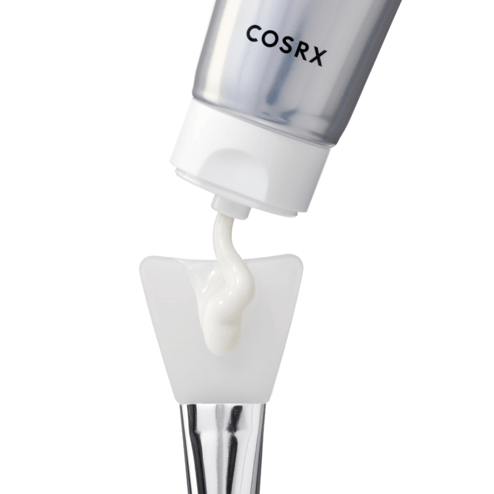 COSRX PDRN EXOSOME Skinplaning Glaze Mask met romige textuur die een glow geeft, de huid hydrateert en de huidstructuur verbetert.