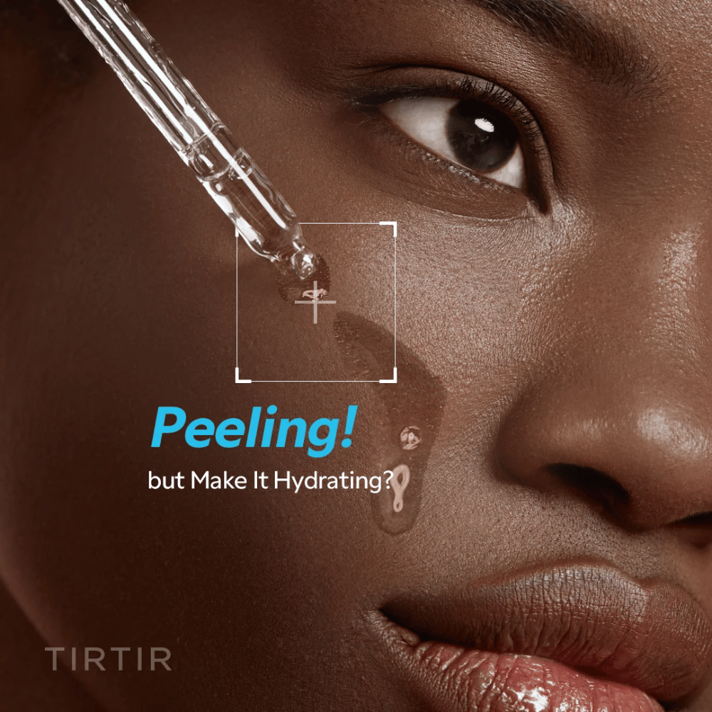 TIRTIR PHA 15% Serum – hydraterende exfoliatie met pipet aangebracht op de huid