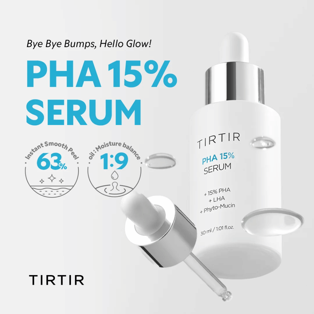 TIRTIR PHA 15% Serum 30 ml – exfoliërend serum met 15% PHA en LHA