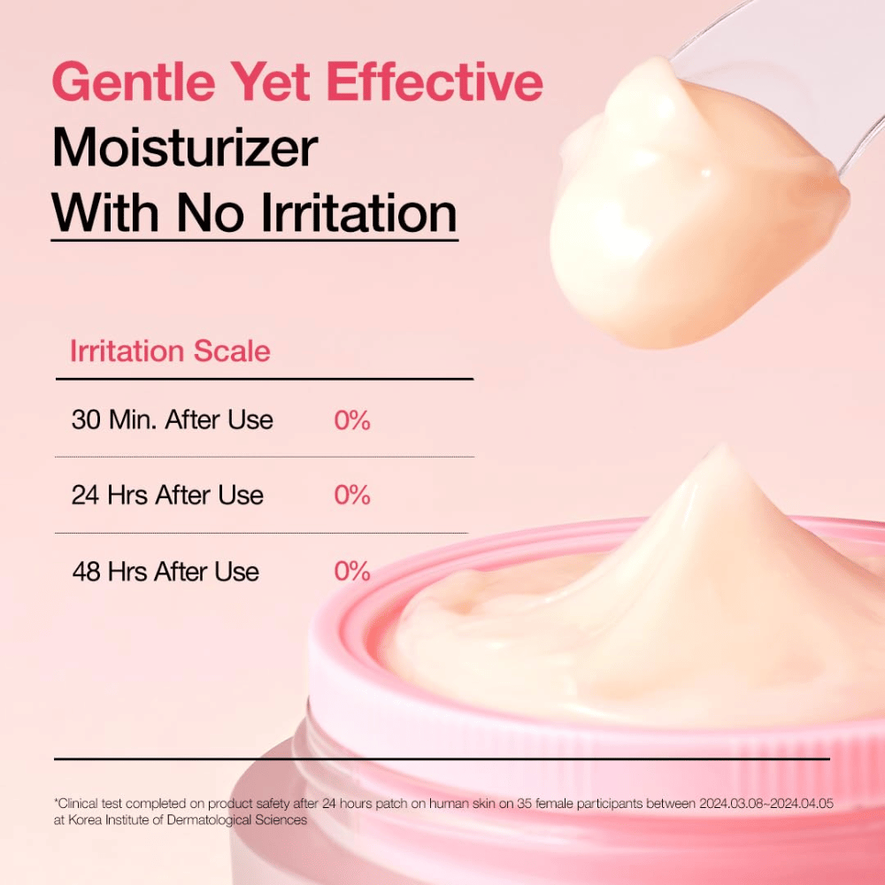 Anua Peach 77% Niacin Enriched Cream – klinisch geteste vochtcrème die 0% irritatie geeft en de huid effectief kalmeert.
