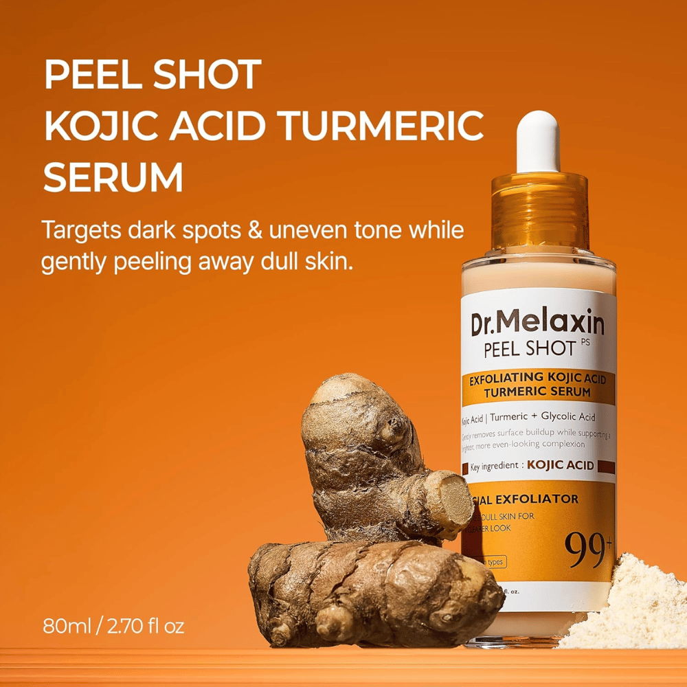 Dr Melaxin Peel Shot serum met niacinamide dat de huidbarrière versterkt en zorgt voor een egalere en helderdere teint