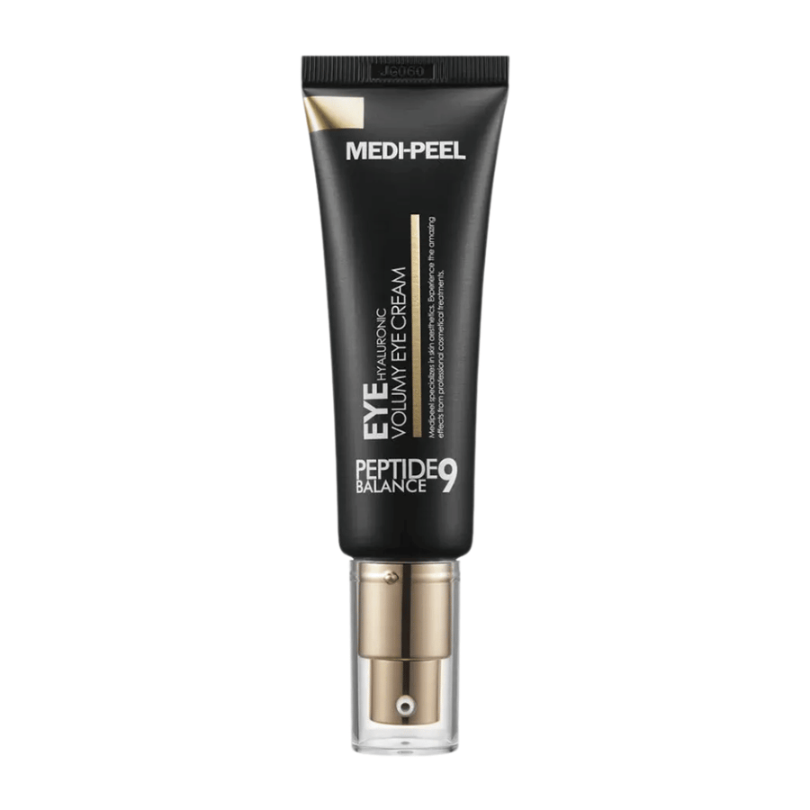 MEDI-PEEL Peptide 9 Hyaluronic Volumy Eye Cream productafbeelding – Koreaanse eye cream die diep hydrateert, de huidbarrière versterkt en stevigere huid rond het ooggebied geeft.