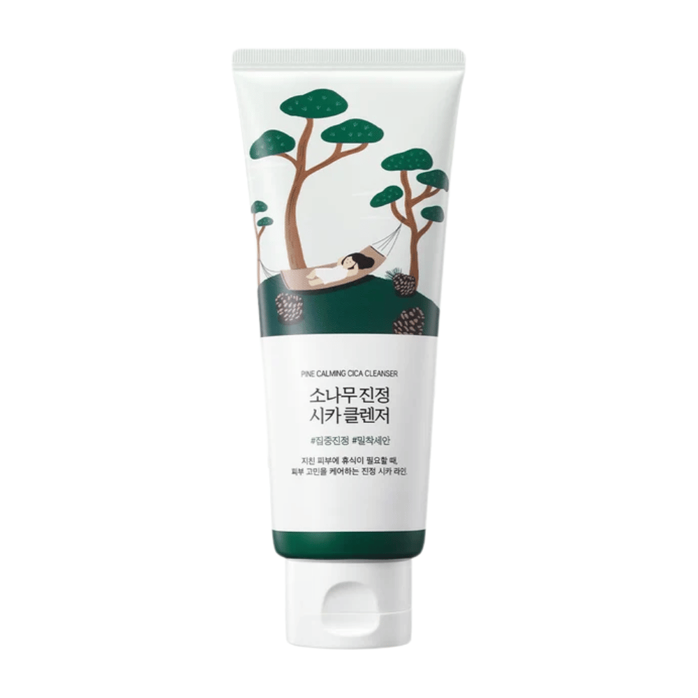 ROUND LAB Pine Calming Cica Cleanser – productafbeelding van kalmerende Koreaanse gezichtsreiniger