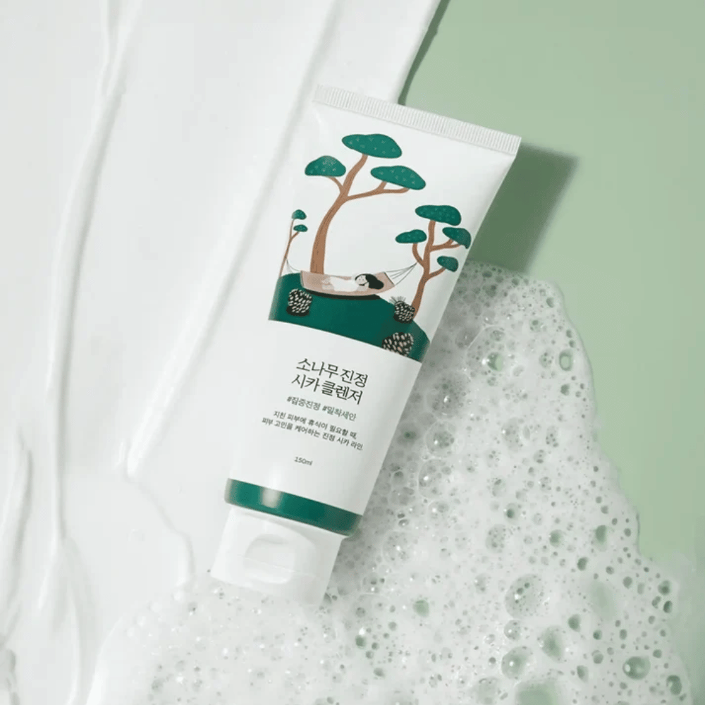 ROUND LAB Pine Calming Cica Cleanser – schuimende reiniger voor een schone en frisse huid