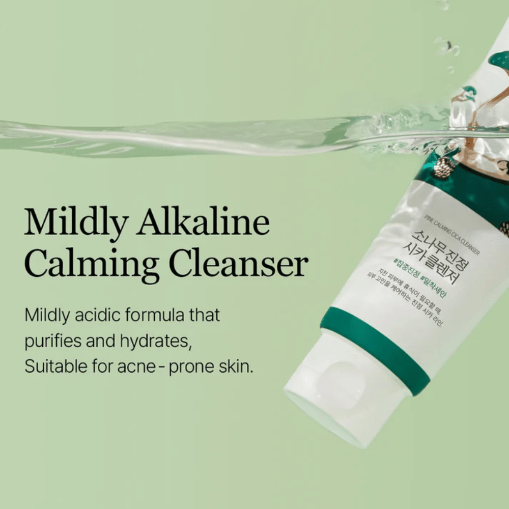 ROUND LAB Pine Calming Cica Cleanser – milde gezichtsreiniger die de huid reinigt en hydrateert