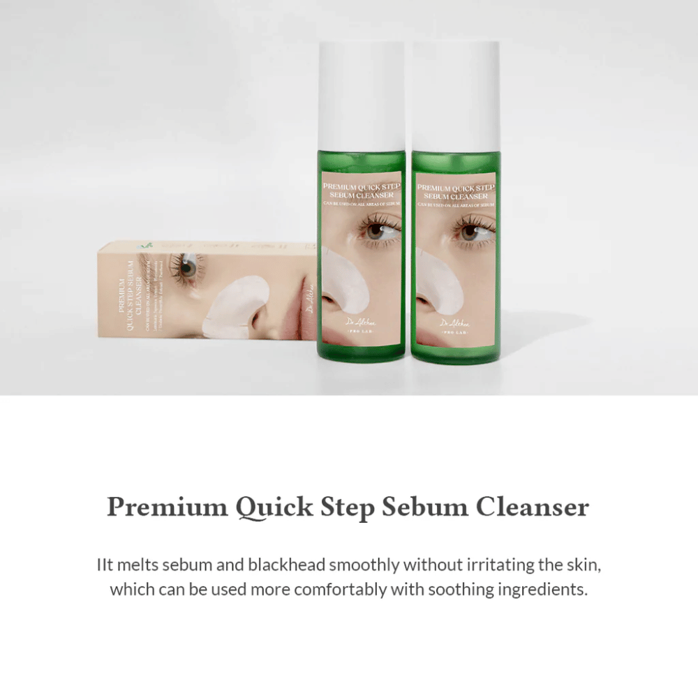 Dr. Althea Premium Quick Step Sebum Cleanser – effectieve talg-reiniger die talg en onzuiverheden oplost terwijl de huid gehydrateerd en in balans blijft.