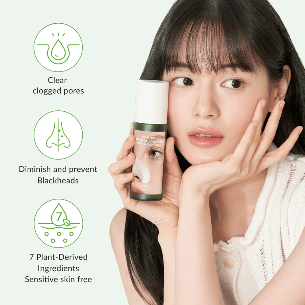 Dr. Althea Premium Quick Step Sebum Cleanser – milde gezichtsreiniger die helpt verstopte poriën te reinigen, mee-eters te verminderen en geschikt is voor de gevoelige huid.