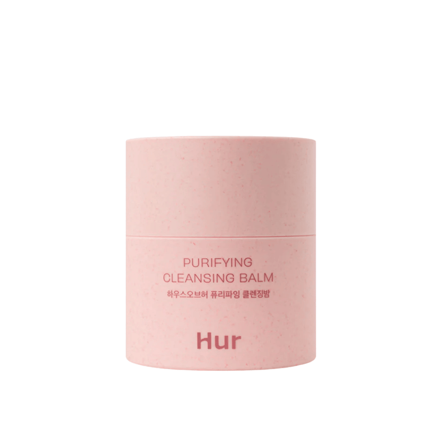 Hoe Purifying Cleansing Balm productfoto tegen een witte achtergrond. Koreaanse reinigingsbalsem die diep reinigt en de huid zacht, gebalanceerd en gehydrateerd achterlaat.