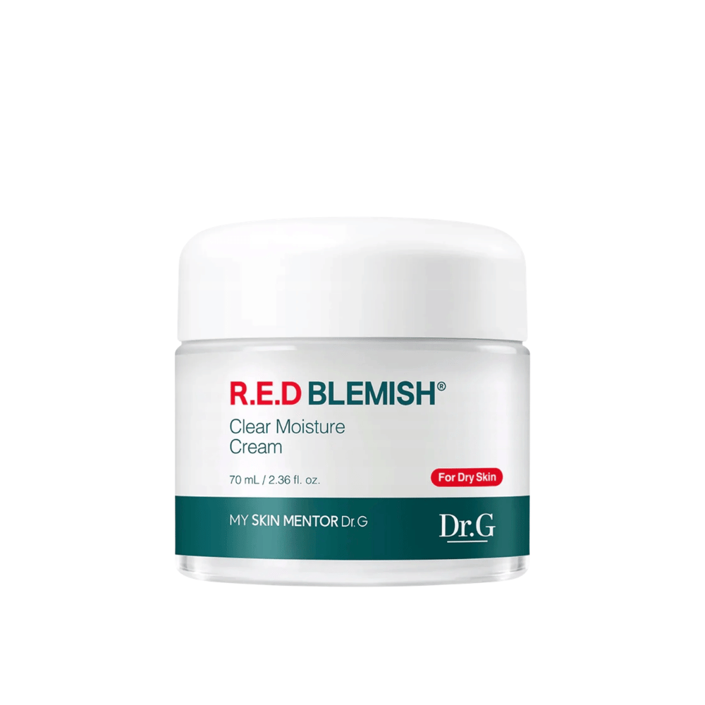 Dr.G R.E.D Blemish Clear Moisture Cream – hydraterende gezichtscrème in een pot van 70 ml.