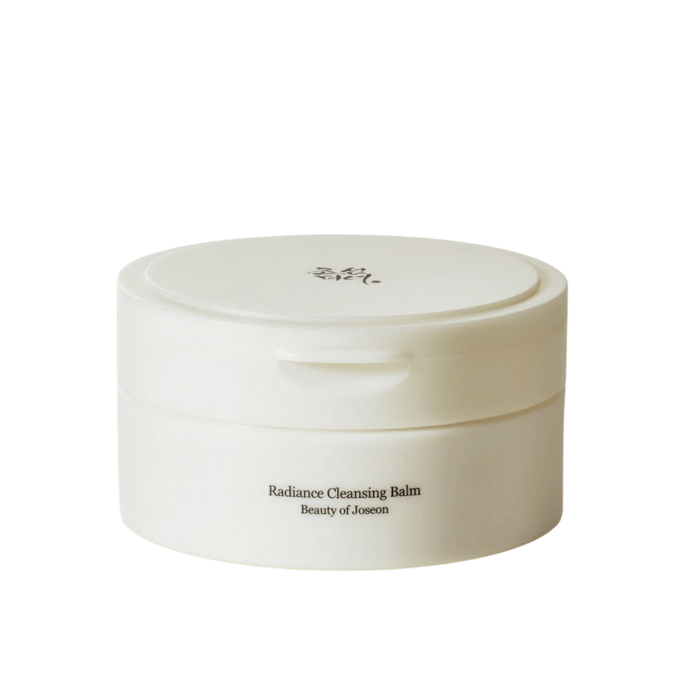 Productafbeelding van Beauty of Joseon Radiance Cleansing Balm in witte verpakking – oliebasis reiniging voor schone en heldere huid.