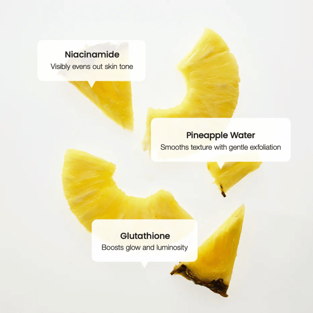 Biodance Radiant Vita Niacinamide Cream ingrediënten – niacinamide, ananaswater en glutathion voor een egale huidtint en verhoogde glans