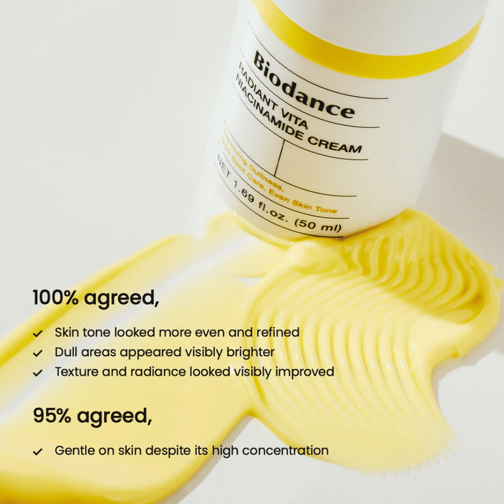 Biodance Radiant Vita Niacinamide Cream klinisch getest – lichtere huid en egalere huidtint