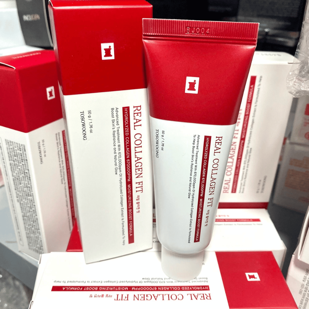 Tosowoong Real Collagen Fit bevat gehydrolyseerd collageen en hydrateert de huid diepgaand terwijl het de elasticiteit van de huid versterkt. De formule verbetert de glans en natuurlijke barrière van de huid, wat een frisse en jeugdige uitstraling geeft. Ideaal voor dagelijks gebruik.