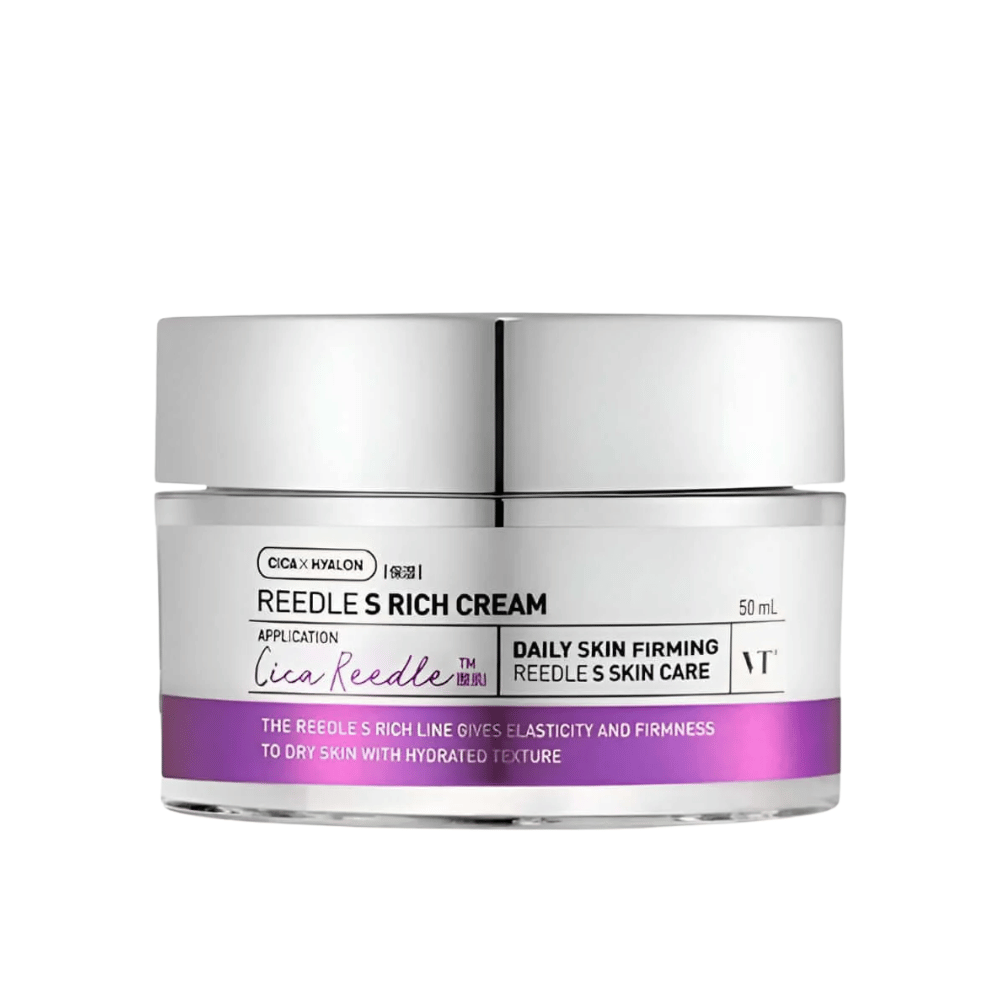 VT Cosmetics Reedle Shot Lifting Cream 50 ml met peptiden en hyaluronzuur die de huidbarrière versterken en zorgen voor een stevigere, gladdere huid.