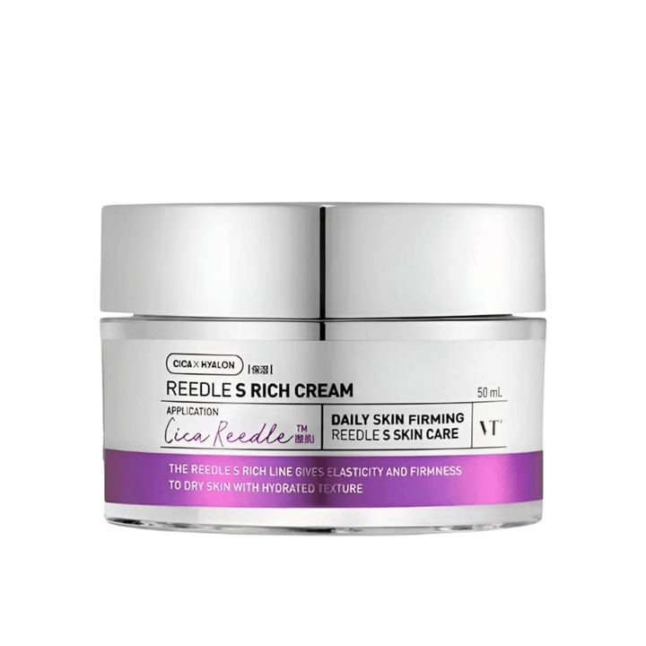 VT Cosmetics Reedle Shot Lifting Cream 50 ml met peptiden en hyaluronzuur die de huidbarrière versterken en zorgen voor een stevigere, gladdere huid.