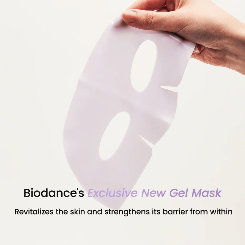 Verpakking van Biodance Rejuvenating Caviar PDRN Real Deep Mask met focus op anti-aging, huidvernieuwing en uitstraling