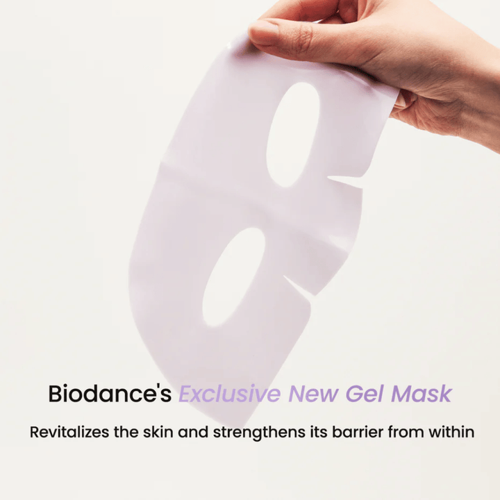 Verpakking van Biodance Rejuvenating Caviar PDRN Real Deep Mask met focus op anti-aging, huidvernieuwing en uitstraling