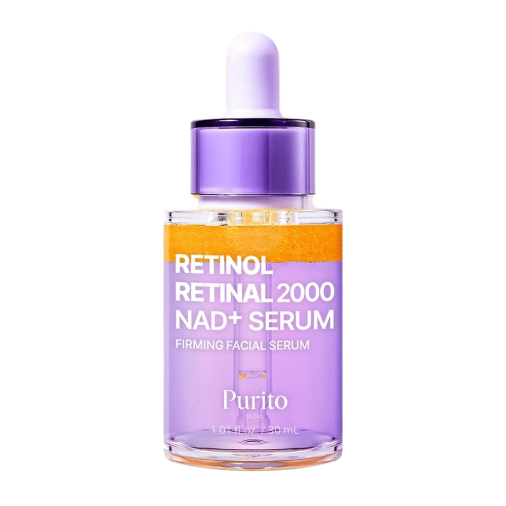 PURITO SEOUL Retinol Retinal 2000 NAD+ Serum 30 ml – verstevigend Koreaans gezichtsserum met retinol, retinal en NAD+.